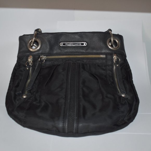 Black FRANCO SATRO Shoulder Bag/Handbag for Women with Adjustable Strap - Picture 1 of 4